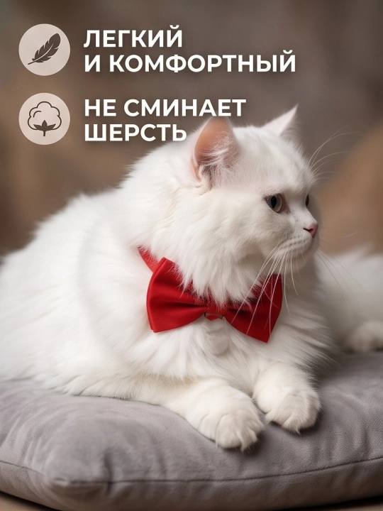 Ошейник бабочка для кошек и мелких собак регулируемый