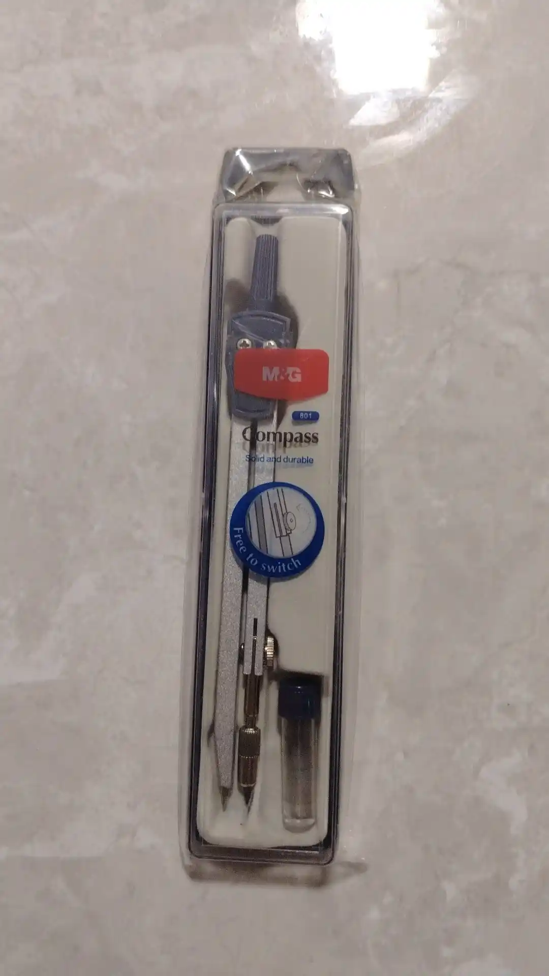 Циркуль металлический с карандашом M&G ACS908D7