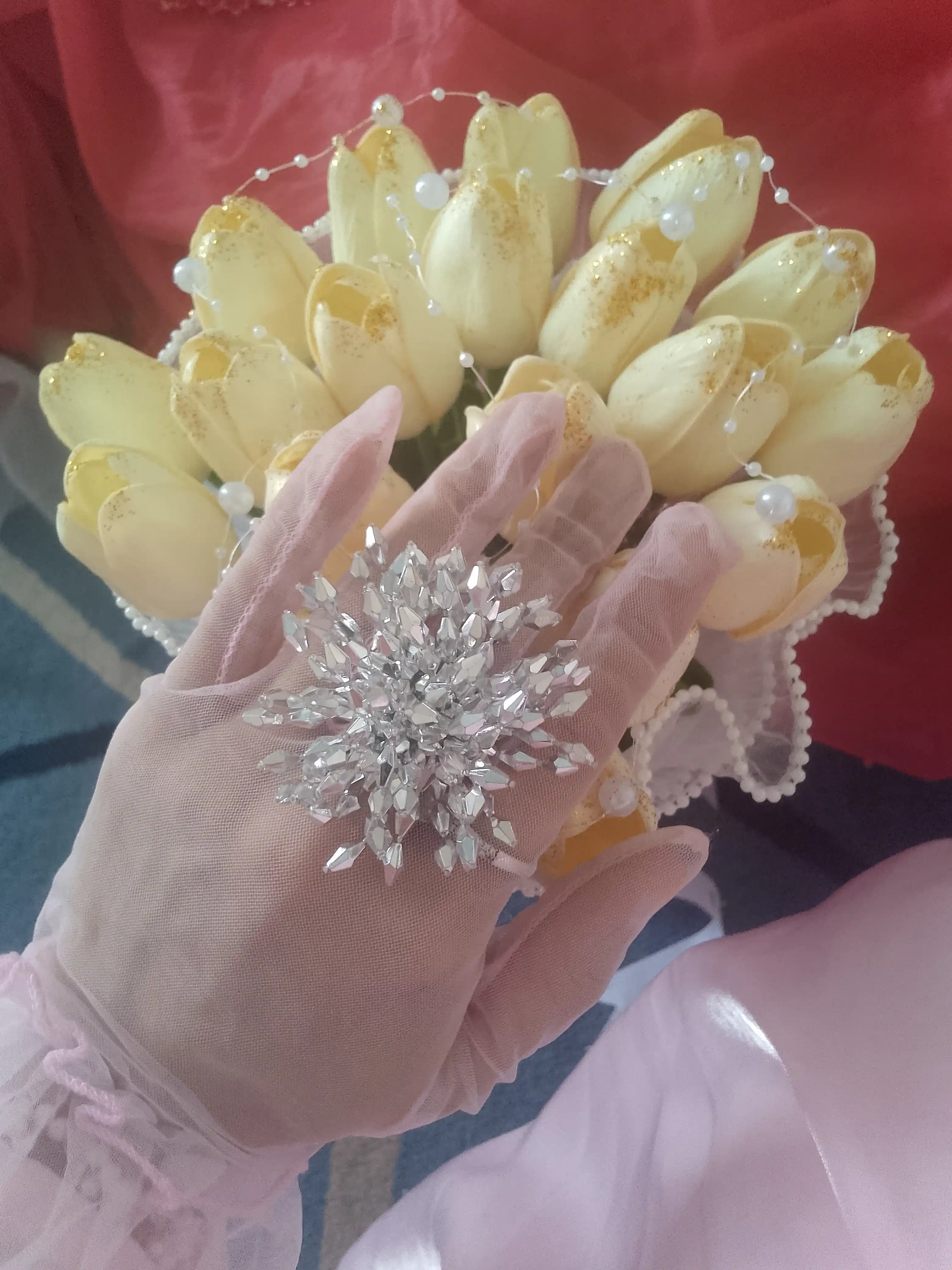 Ажурные перчатки, карнавальные перчатки