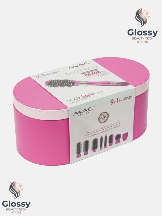 Professional fen stayler MAC-6767 fen LED displey, 8 tasi 1 soch turmaklagichi, 1600W