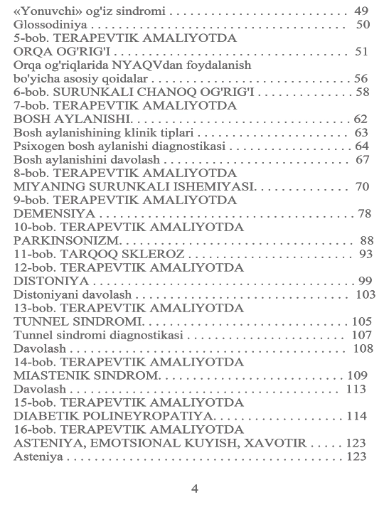 Nevrogiya Ozbek tilida