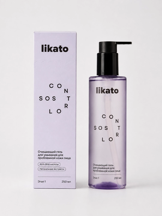 Likato SOS CONTROL yuz yuvish geli, xusnbuzar va qora nuqtalarga qarshi, 250 ml - 