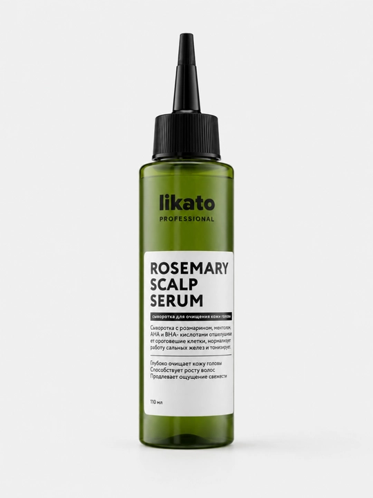 Piling-serum bosh terisi uchun rozmarin va AHA-BHA kislotalari bilan LIKATO, 110 ml