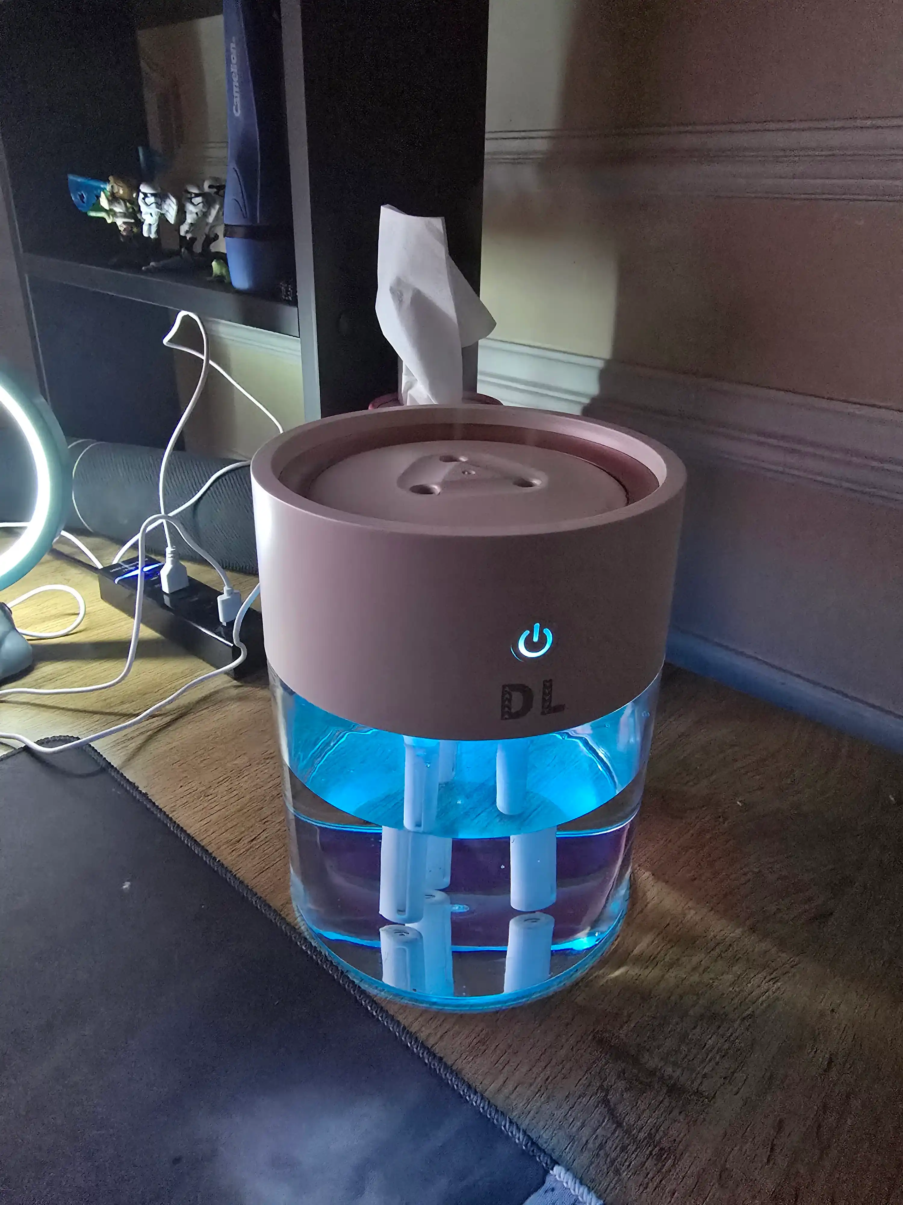 Havo namlovchi, tungi yorug'lik, aromat diffuzer, 2L, uy va ofis uchun