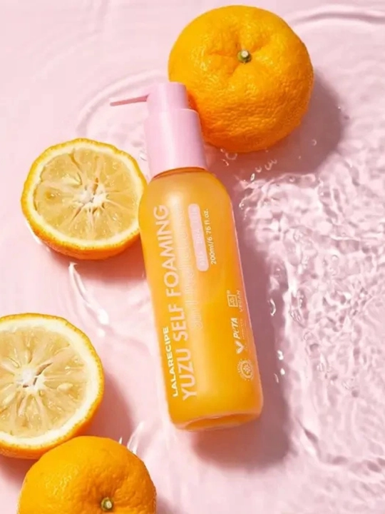 Пенка для умывания Lalarecipe Yuzu Self Foaming 3in1 Peel Cleanser - 