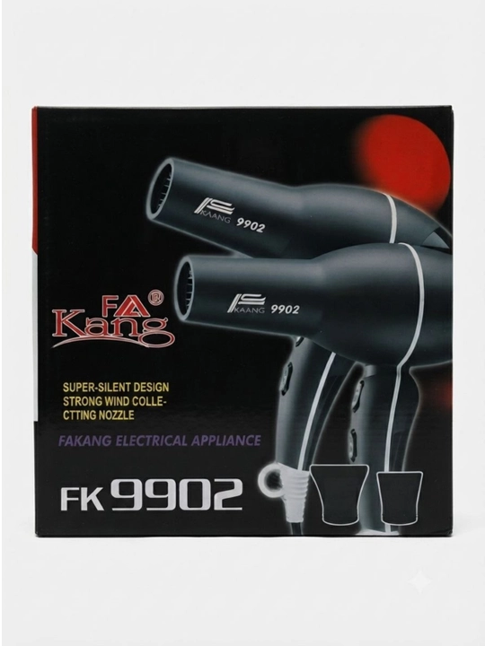 Фен для волос FAKANG FK 9901 / 9902 профессиональный мощный с насадками - 