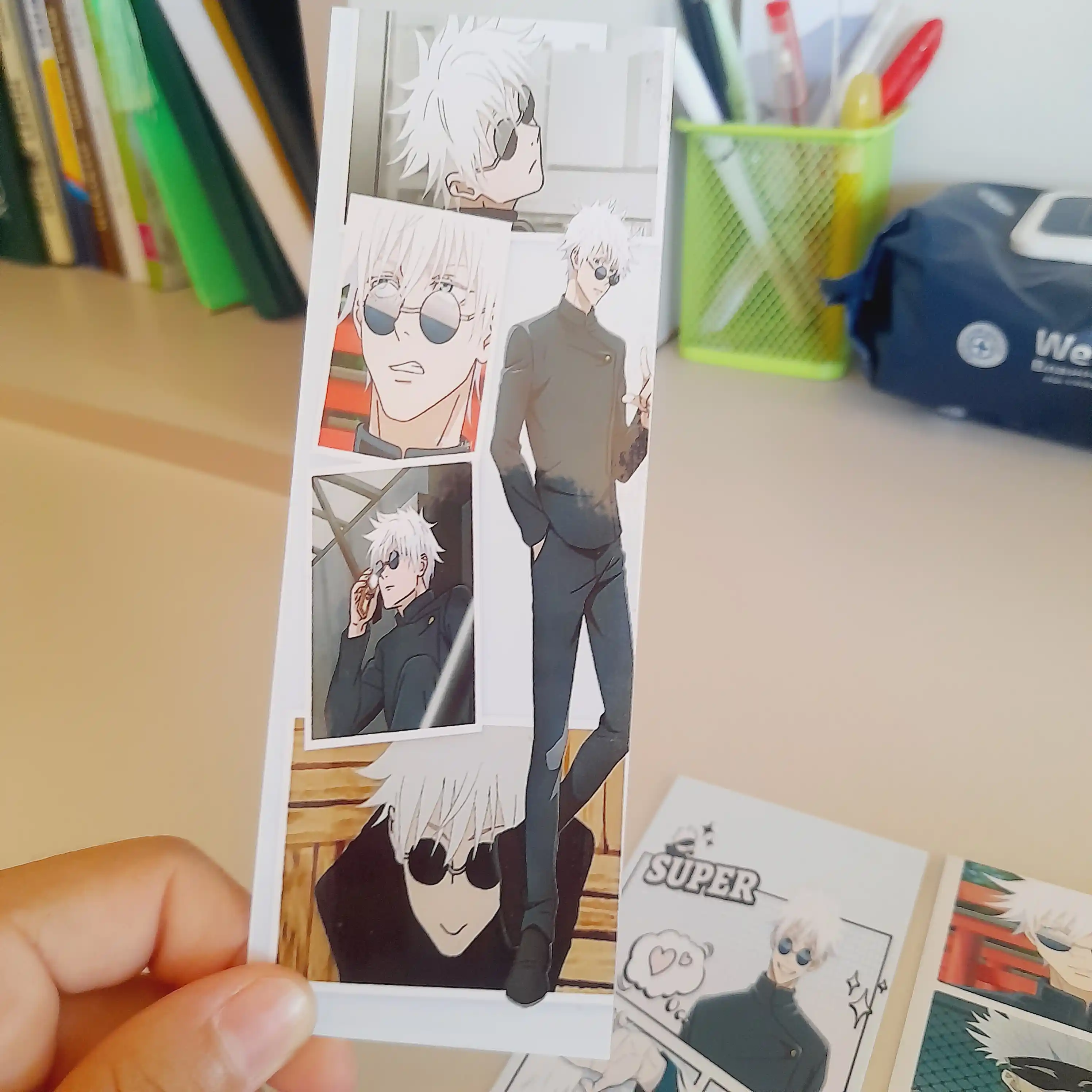 Набор из 4 закладок для книг в стиле аниме, Naruto, Jujutsu kaisen, Demon Slayer