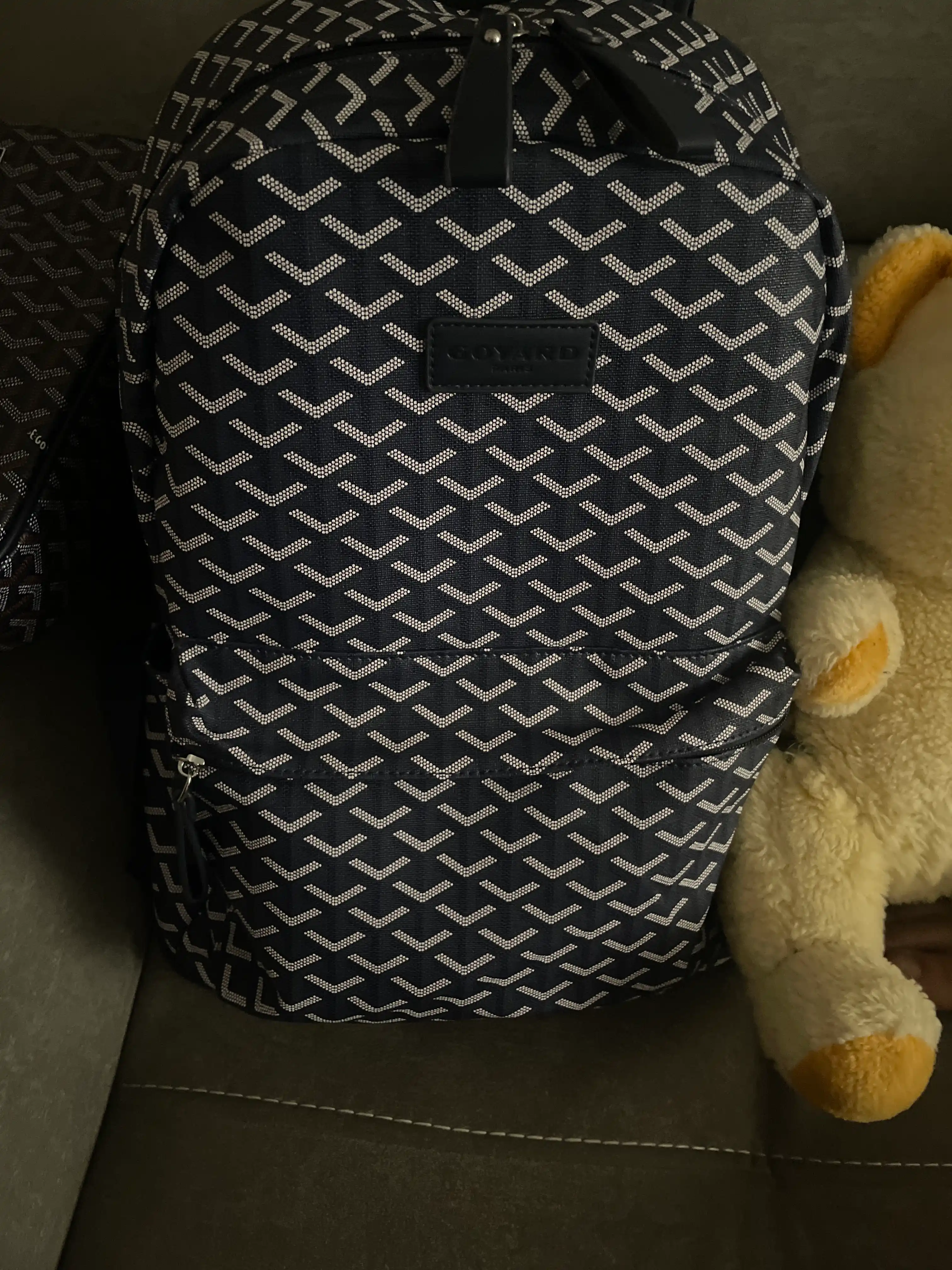 Рюкзак и сумка 2 в 1 в стиле Goyard для школьников