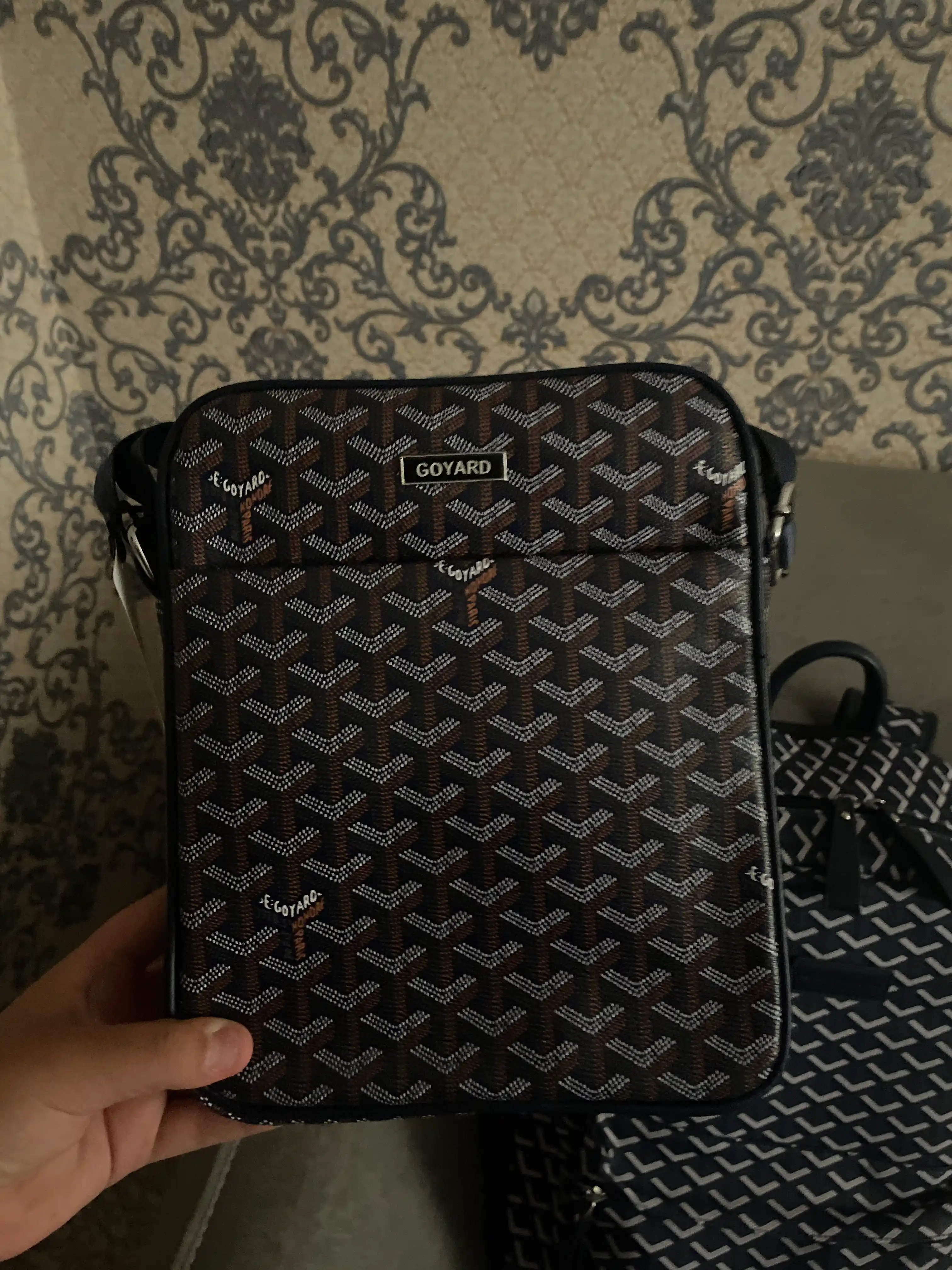 Рюкзак и сумка 2 в 1 в стиле Goyard для школьников
