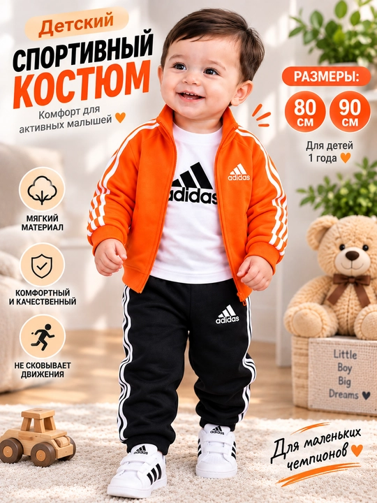 Детский спортивный костюм, для мальчика - 