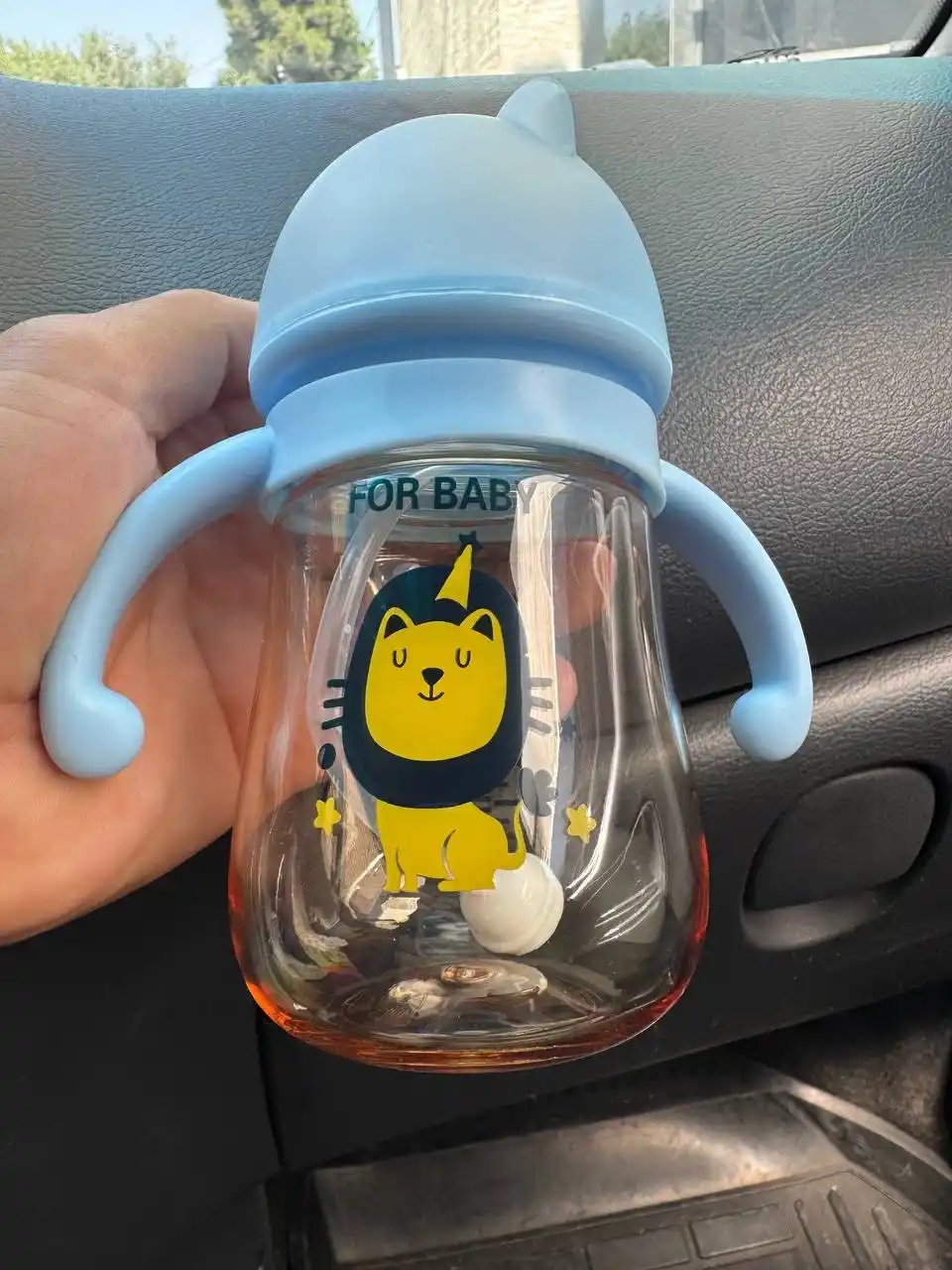 Bolalar uchun butilka akrildan, antikolik, trubkali va tutqichli, 300, 240 ml