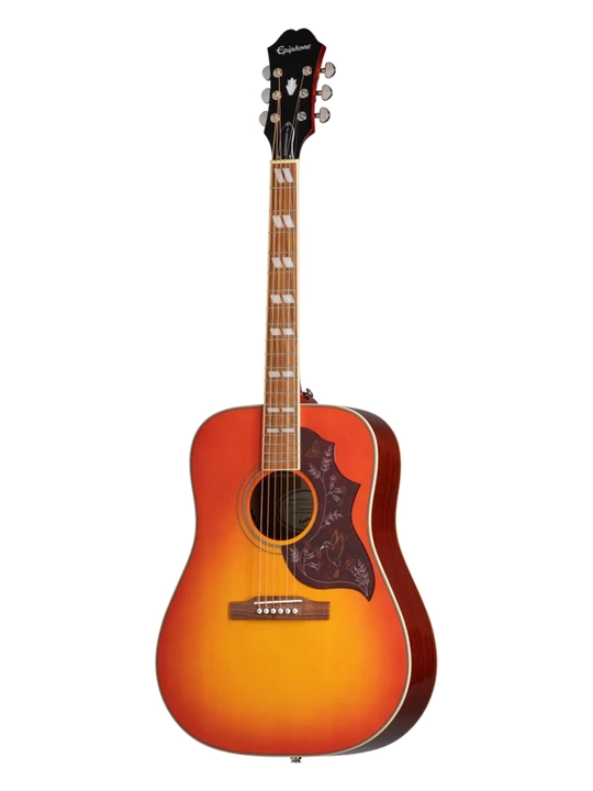 Epiphone Hummingbird Studio elektroakustik gitara, Faded Cherry Sunburst rangida - 