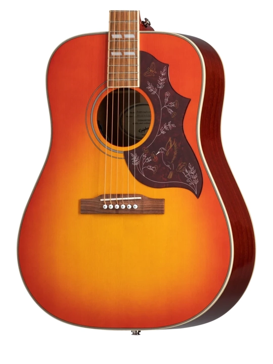 Epiphone Hummingbird Studio elektroakustik gitara, Faded Cherry Sunburst rangida