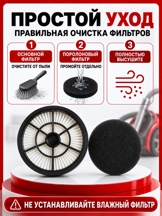 Фильтры для пылесосов Philips, Bosch, Siemens, Artel, Avalon, Shivaki—HEPA и поролоновые