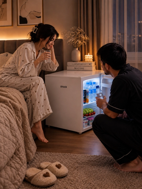Мини холодильник AIWA, 46 л, 65 Вт, 0–10°C, 49×47×45 см