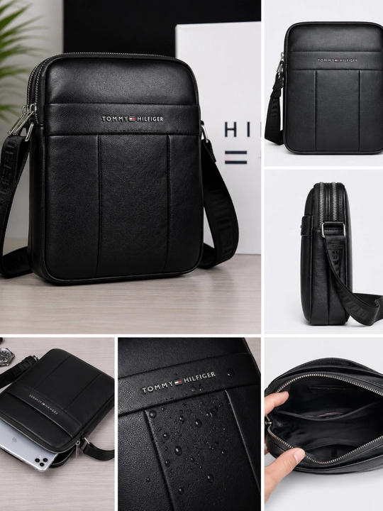 Мужская сумка через плечо Tommy Hilfiger, на молнии, с регулируемым ремнём