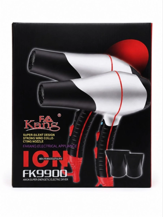 Фен для волос FAKANG FK 9901 / 9902 профессиональный мощный с насадками - 