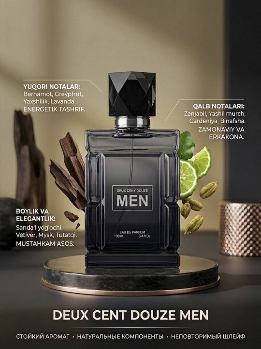 Parfyumlangan suv Deux cent douze Men, 100 ml