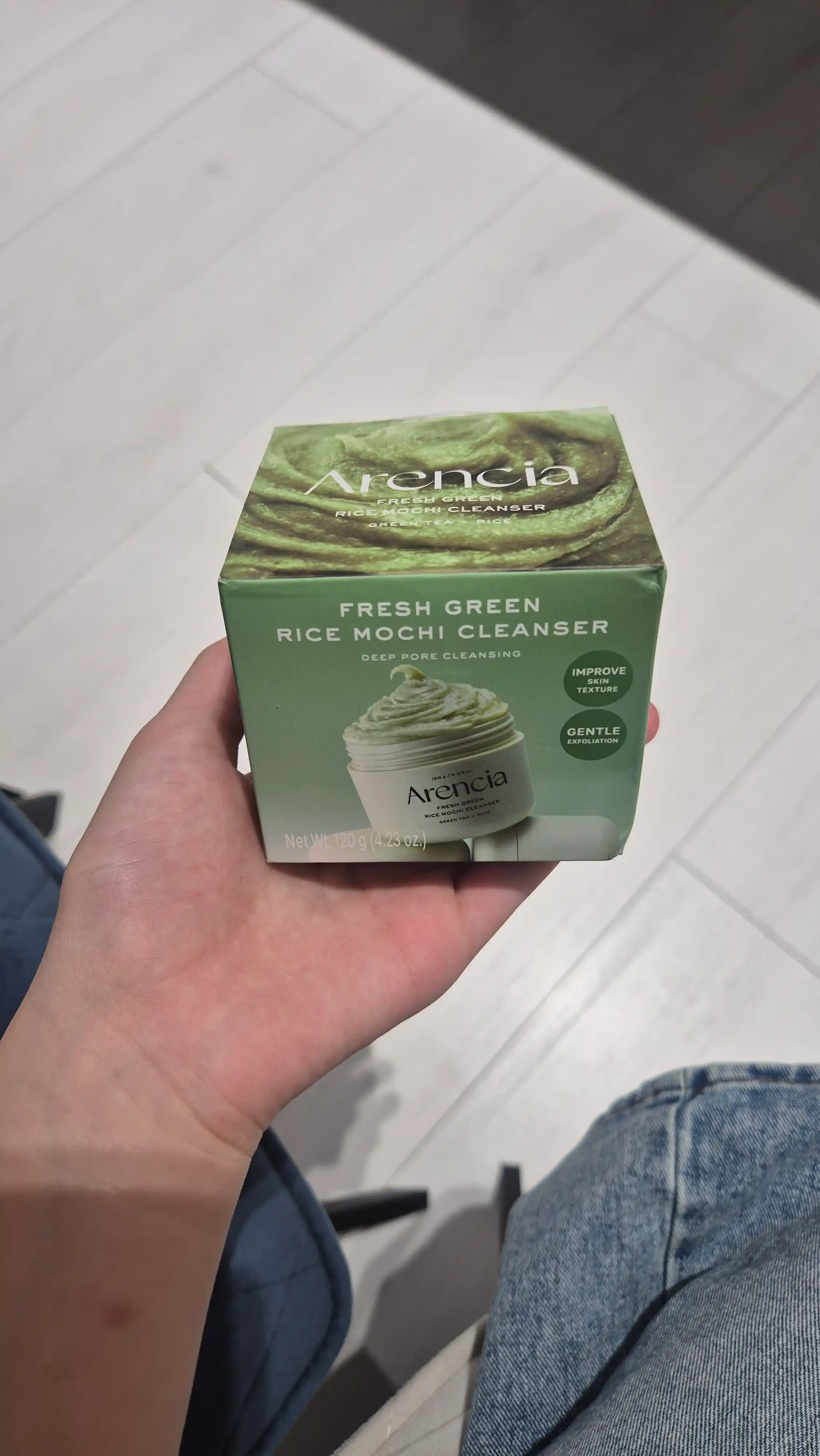 Пенка для умывания и глубокого очищения лица Arencia Rice Mochi Cleanser, пенка-моти, 120г