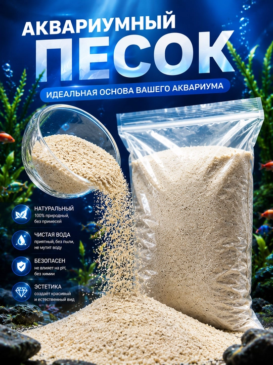 Песок для аквариума - 