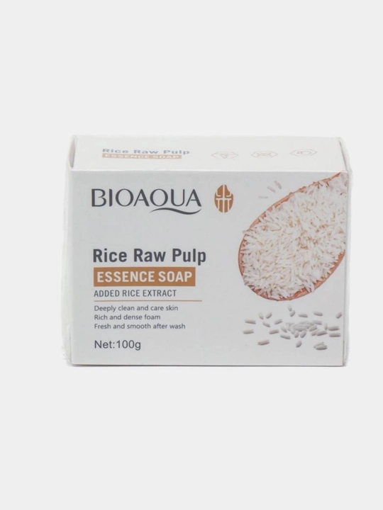 Мыло для лица и тела, отбеливающее, с рисовым экстрактом BIOAQUA, 100 г