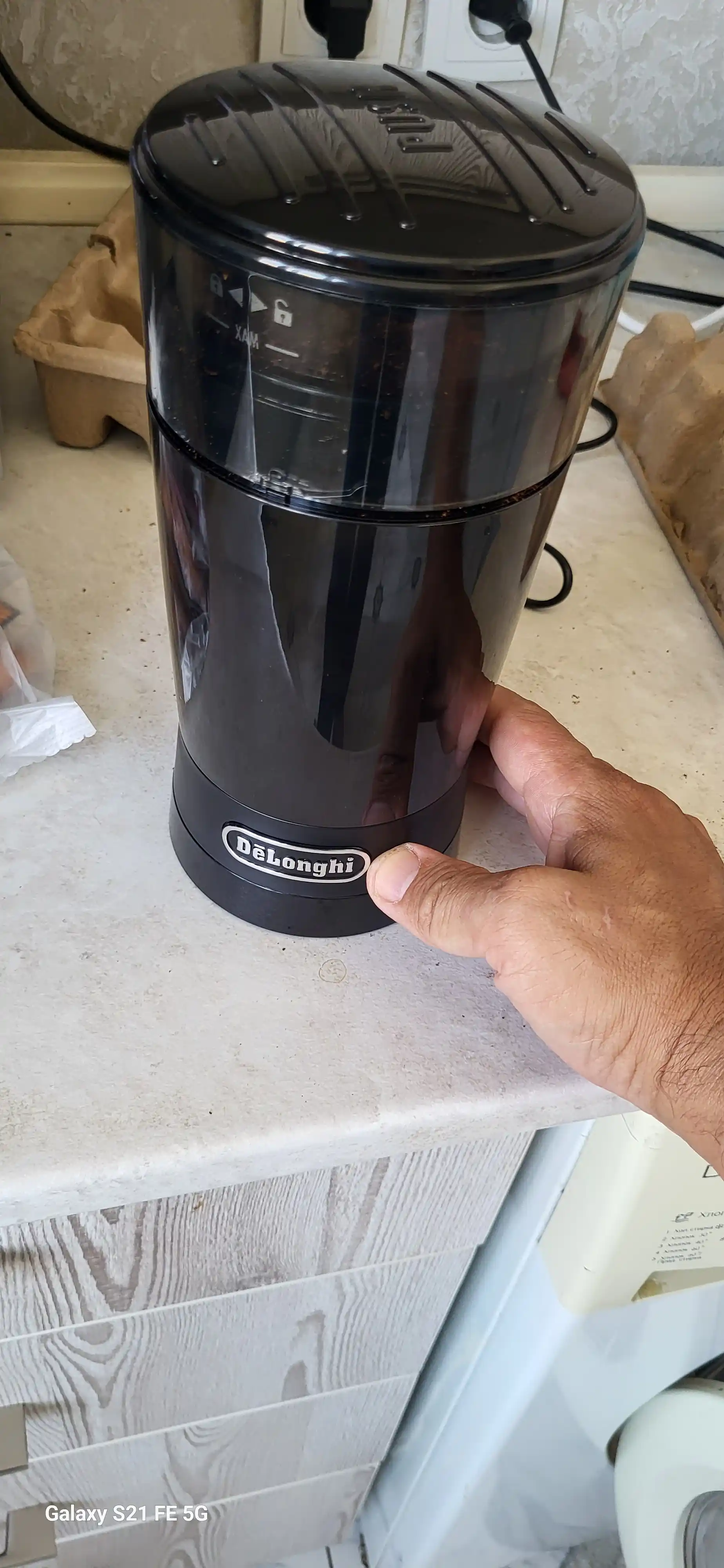 DeLonghi KG200 kofe maydalagich elektr don uchun 170 Vt pichoq 90 g