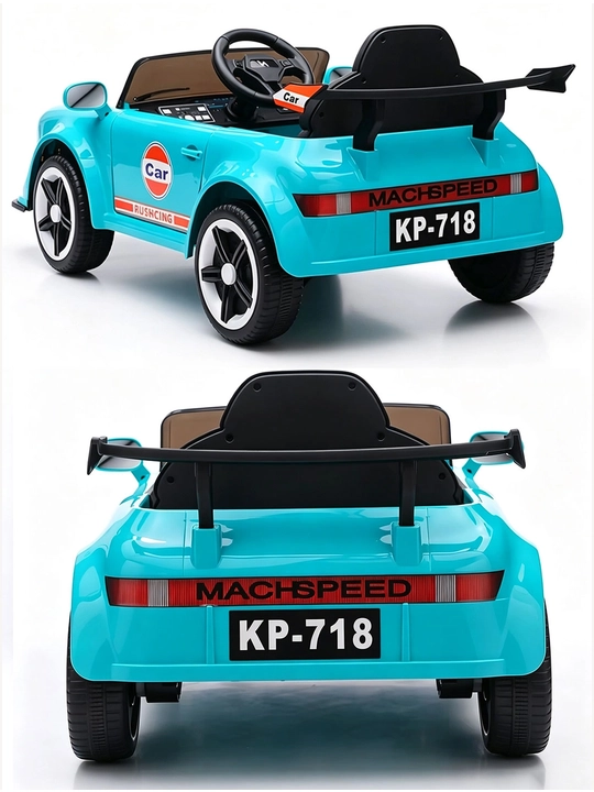 12V 4x390 kuchlanishli, to‘liq uzatmali, APP+pultli, EVA g‘ildirakli bolalar elektromobili