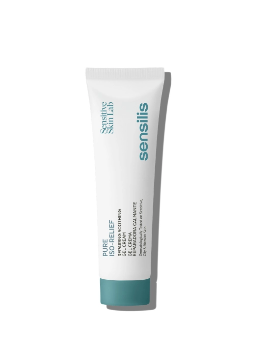 Yuz uchun niatsinamidli tinchlantiruvchi gel-krem Sensilis Pure Iso-Relief, 50 ml