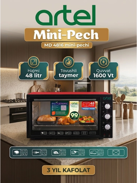 Artel MD 4816 mini-pechi, 48 L - 