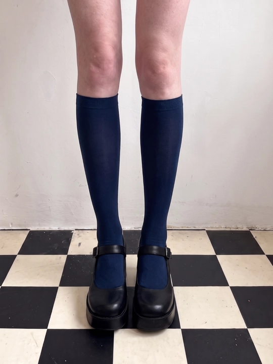 Ayollar uchun tizzagacha paypoq-golf, bir rangli, 15 xil rang - 