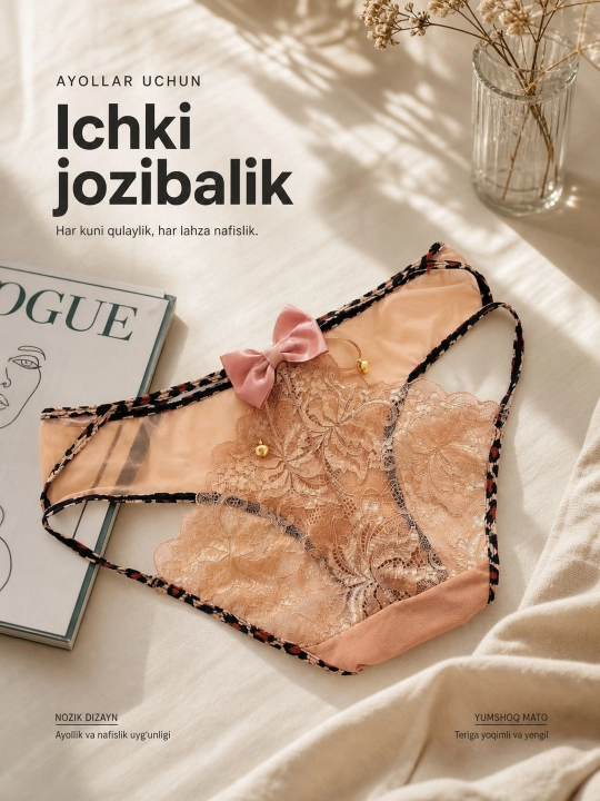 Женские эротические трусики с золотыми цепочками, подходят на размеры L-XL - 