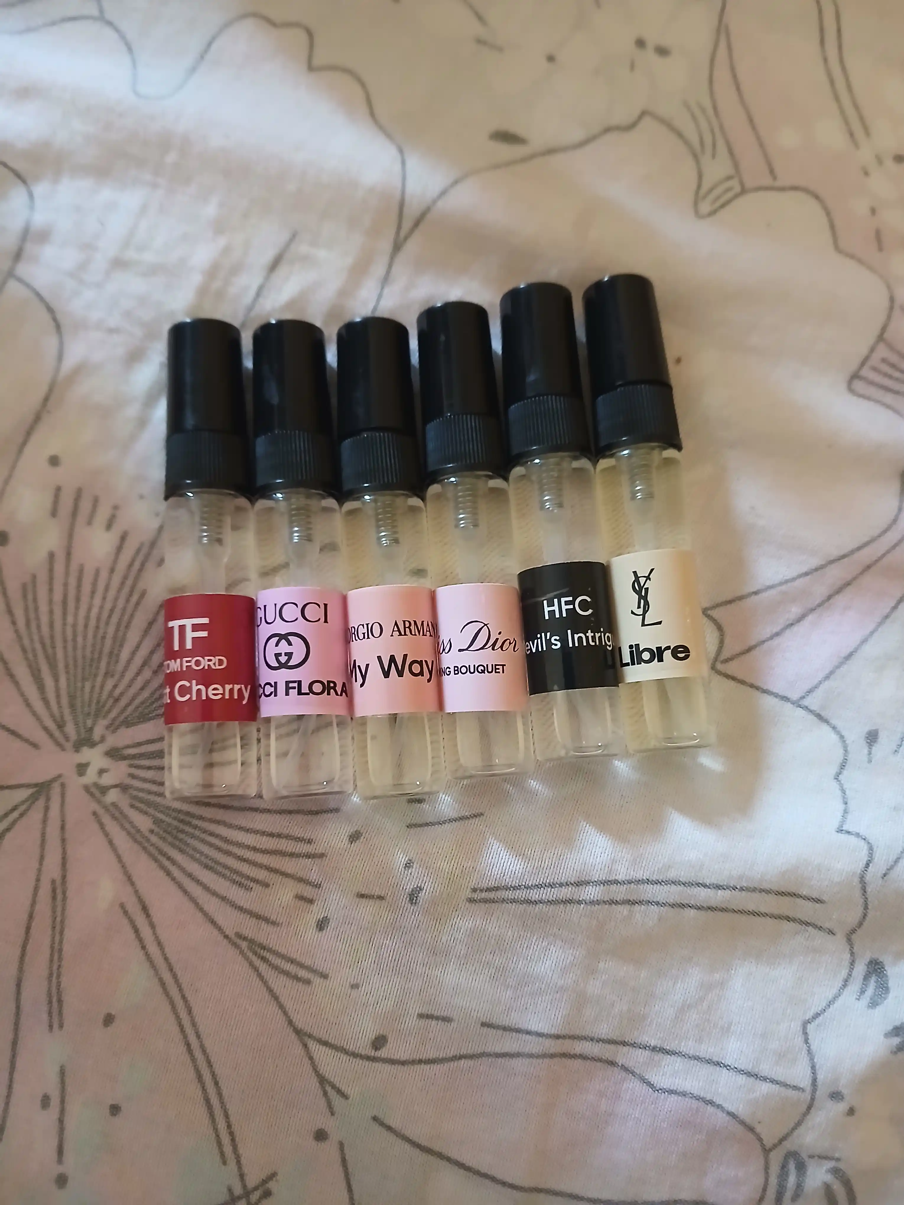 Набор духов для женщин 5 в 1 Libre Lost Cherry Gucci Flora Miss Dior Devil's Intrigue 