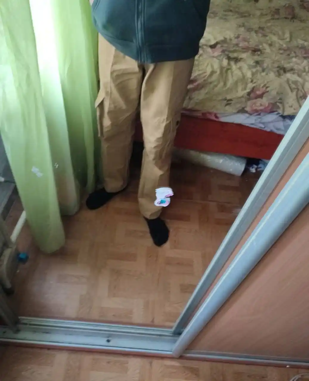 Erkaklar jogger shimi paxta, kargo shalvar keng cho'ntakli sport shimlari, o'lchami M-2XL