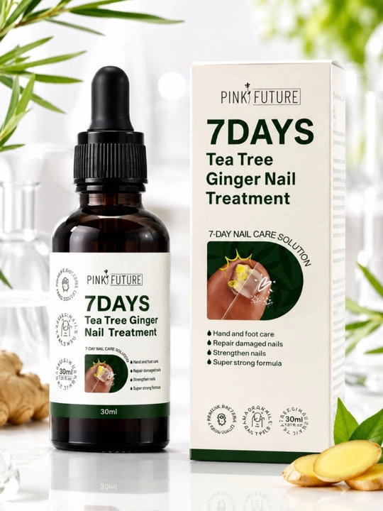 Choy daraxti va zanjabil qo‘shilgan tirnoq parvarishi va mustahkamlash moyi, 30 ml