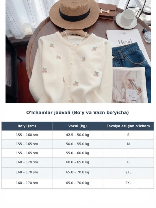 Кардиган женский, на осень, зиму и весну, размеры S–XXL