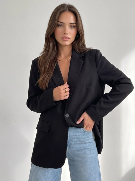 Ayollar pidjagi, klassik fason, ofis va kundalik kiyim uchun, S–3XL — ELLY FASHION