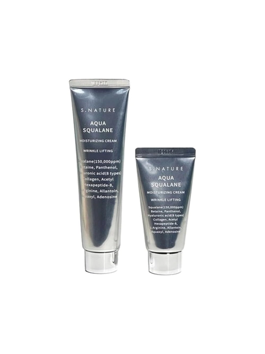 S.NATURE Aqua Squalane yuz kremi to'plami (60ml + 30ml bonus)