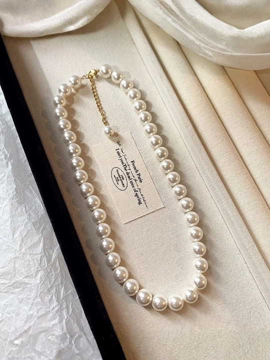 Ayollar uchun brend uslubidagi tilla rang choker, nafis taqinchoq, marjon va zanjir marjon