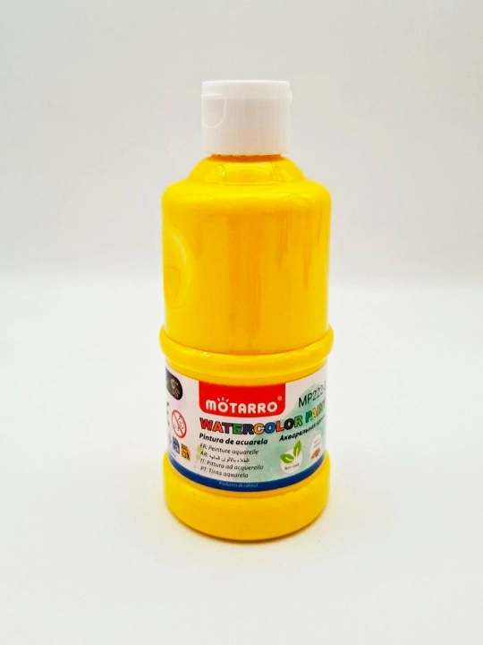 MOTARRO akvarel bo‘yoqlari 250 ml, butilkada, 5 xil rang rasm chizishga suyuq Watercolor