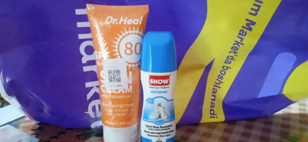 Quyoshdan himoya qiluvchi krem Dr.Heal Sun Cream SPF 80 PA++ E vitamini, kokos moyi 150 ml
