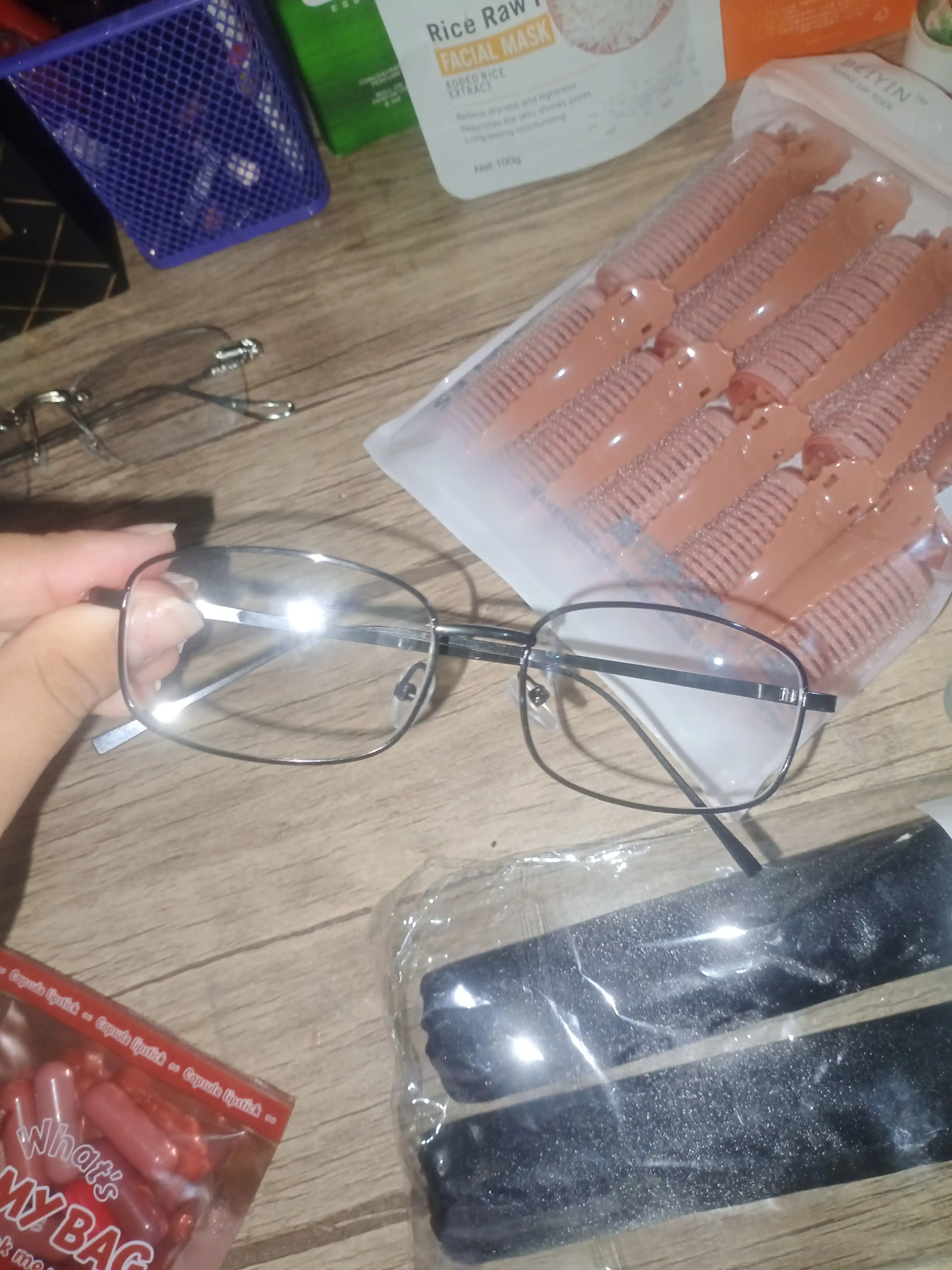 Ayollar va erkaklar imijli ko'zoynak, metall ramkali moda ko'zoynak, ofis, koreys uslubi, UV