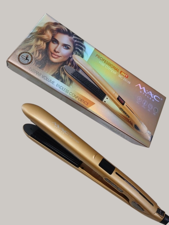 MAC Styler soch tekislagich, professional utyujok, keramik plastinali, LED displey, 230°C