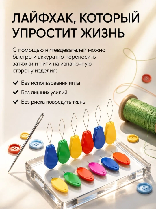 Игольчатый нитевдеватель, нитевдеватель для швейной машины, 12 шт
