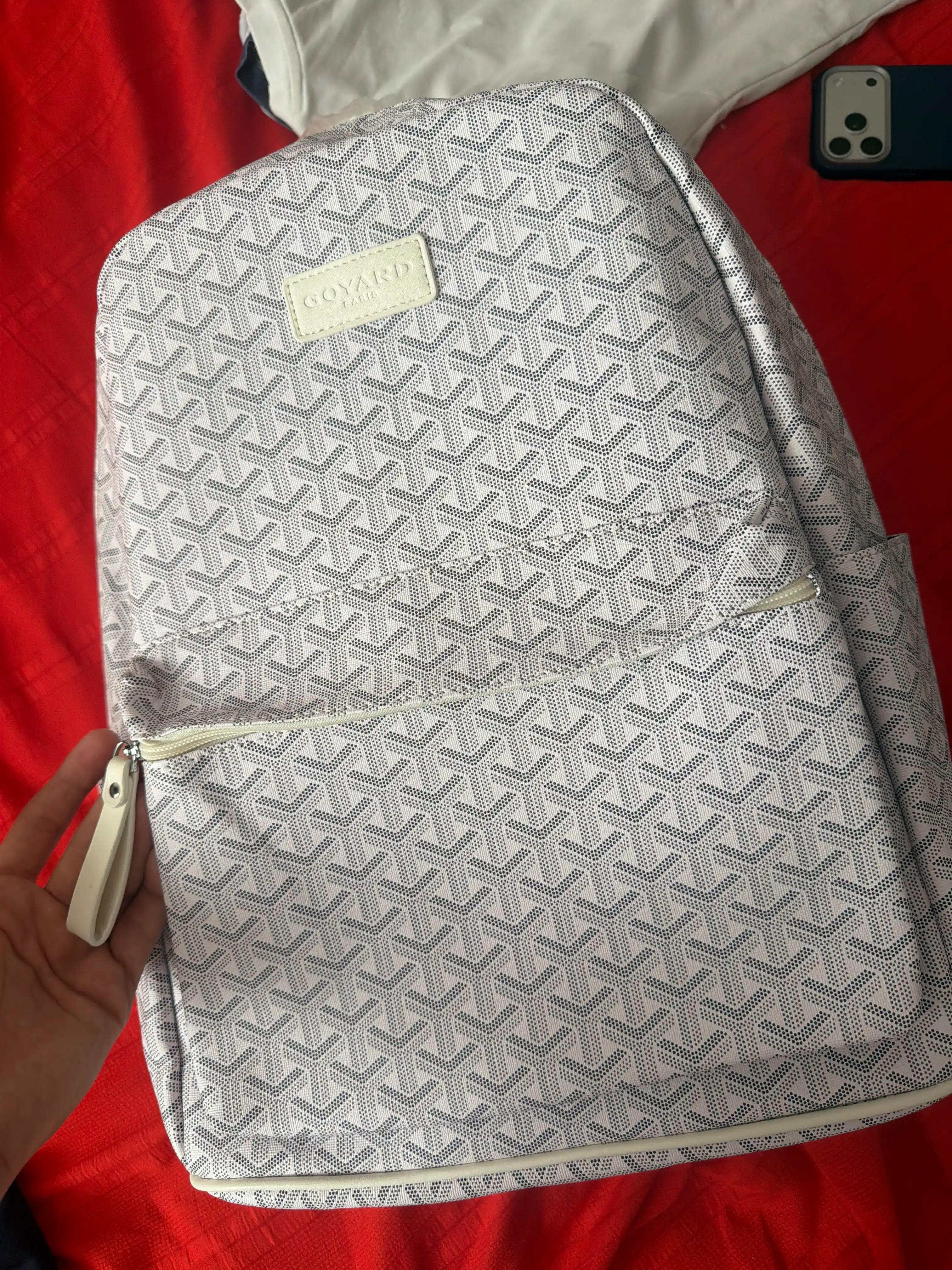 Городской рюкзак с узором Goyard