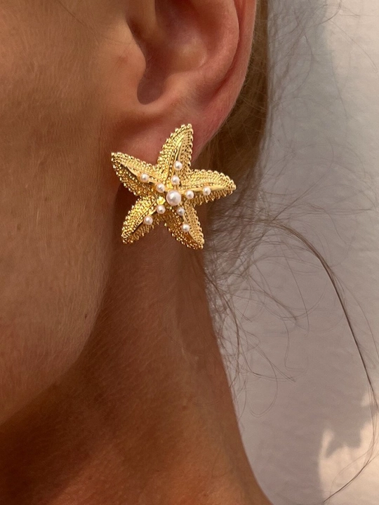 Серьги женские, пляжные, бижутерия, летние - 