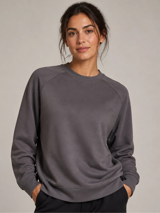 Ayollar Longline Oversize svitshot, uzaytirilgan erkin to‘g‘ri bichimli.S,M,L,XL,XXL - 