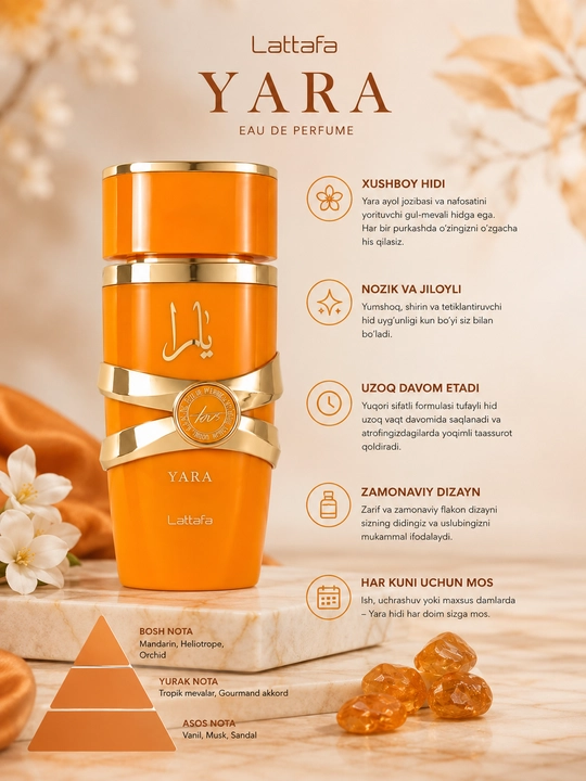 Yara Asad Eau de Parfum, восточный аромат, 100 мл - 