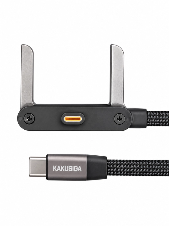KAKUSIGA KSC-1033 кабель 240 Вт для зарядки и передачи данных с держателем, 1,5 м