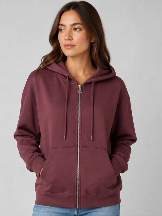 Casual Zip ayollar xudi, trikotaj, yashin tezligida, erkin bichimli.  S, M, L, XL, XXL - 