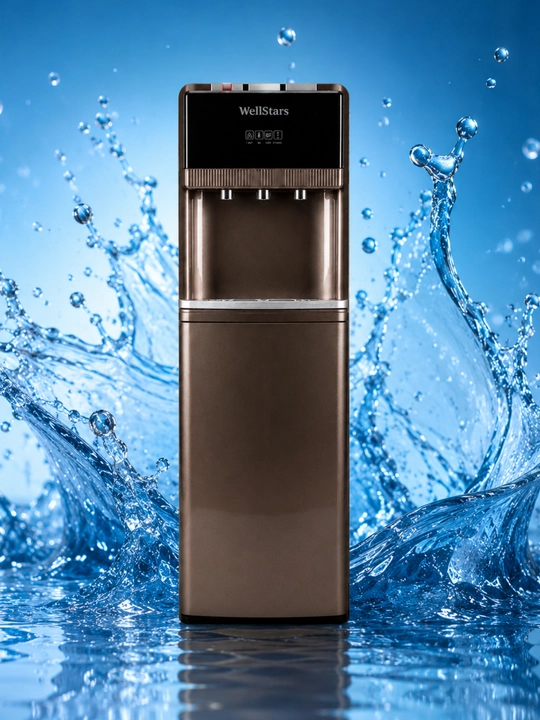Кулер для воды WellStars с нижней загрузкой и 3 кранами, нагрев и охлаждение
